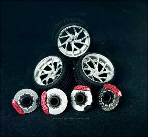 1:18 Honda NSX LibertyWalk LBWK Rim Set